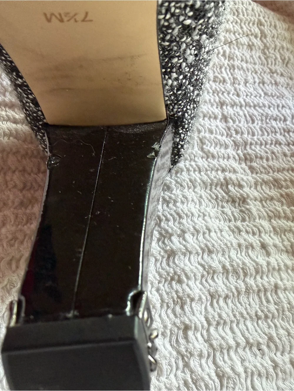 Michael Kors Sabrina Black and White Tweed Platform Pumps